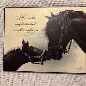 Verdayle As a Mother comforts her child so will I comfort you Signed Mounted Art